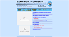 Desktop Screenshot of newyorkdinnertheater.com