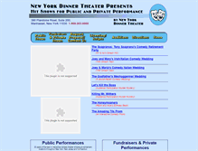 Tablet Screenshot of newyorkdinnertheater.com